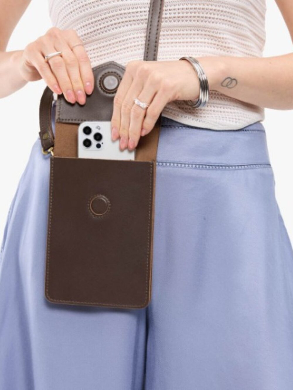 Parker Phone Bag - Real Leather